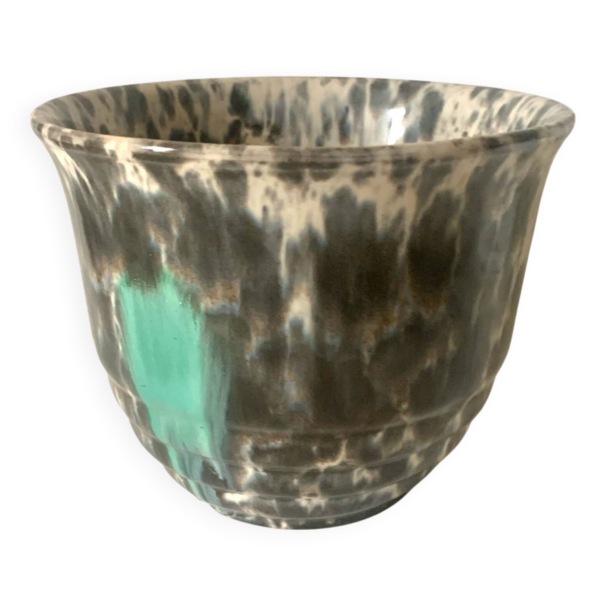 Vintage Vallauris ceramic flowerpot