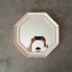 Miroir vintage octogonale biseauté style shabby chic