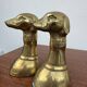 Dog bookends, solid brass, 1970s.