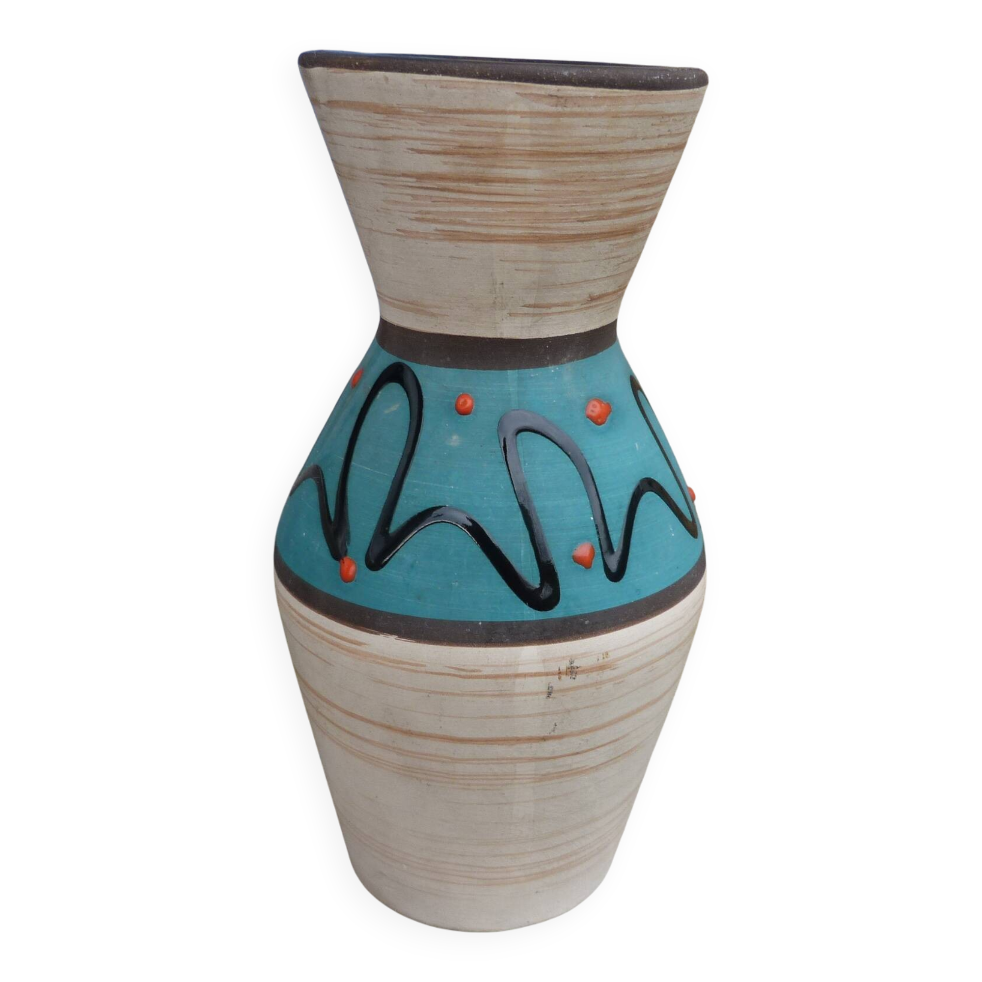 Vintage 1960s modernist ceramic vase