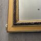 LARGE MIRROR OF FIREPLACE WOOD AND STUCCO DORE XIX EME NAPOLEON III