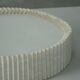 Modern mid-century ceiling/wall lamp from the 1950s in linen, made in Sweden.