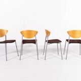 Ensemble de 4 chaises design danois "Must" par Søren Nielsen & Thore Lassen pour Randers+Radius