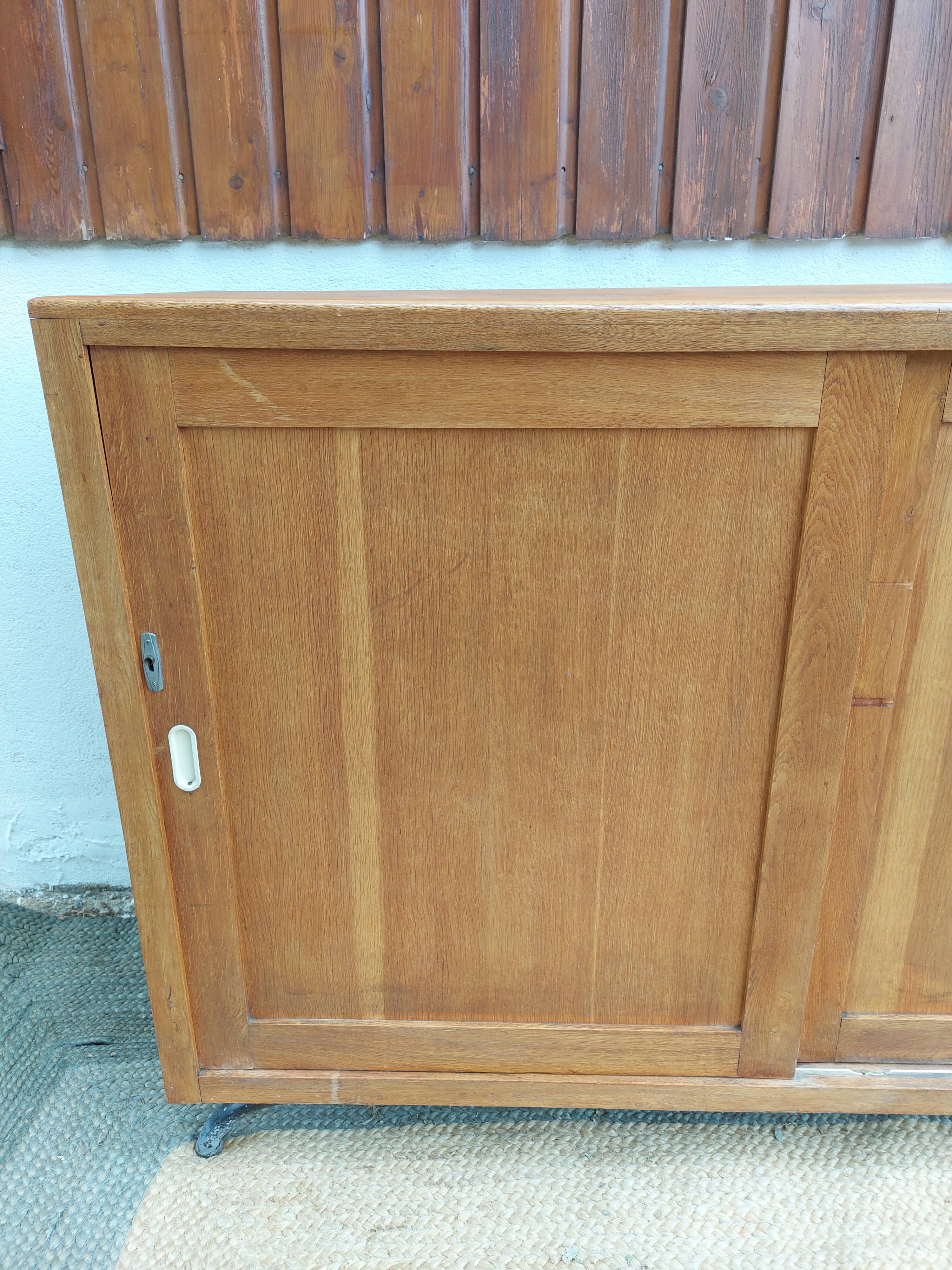 Sideboard, sliding doors, 1970s vintage