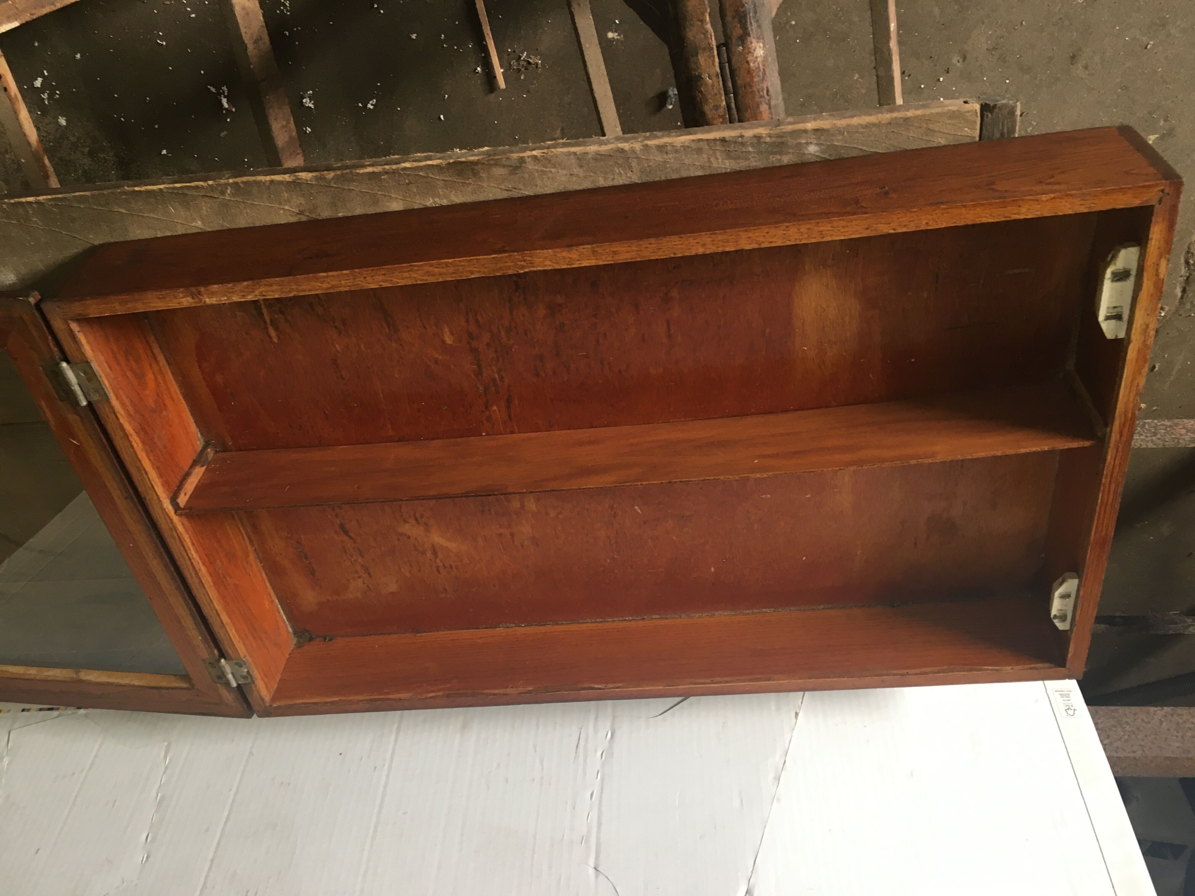 Small shop window oak 50s