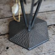 Vintage wrought iron lamp, table lamp, ironwork, lamp