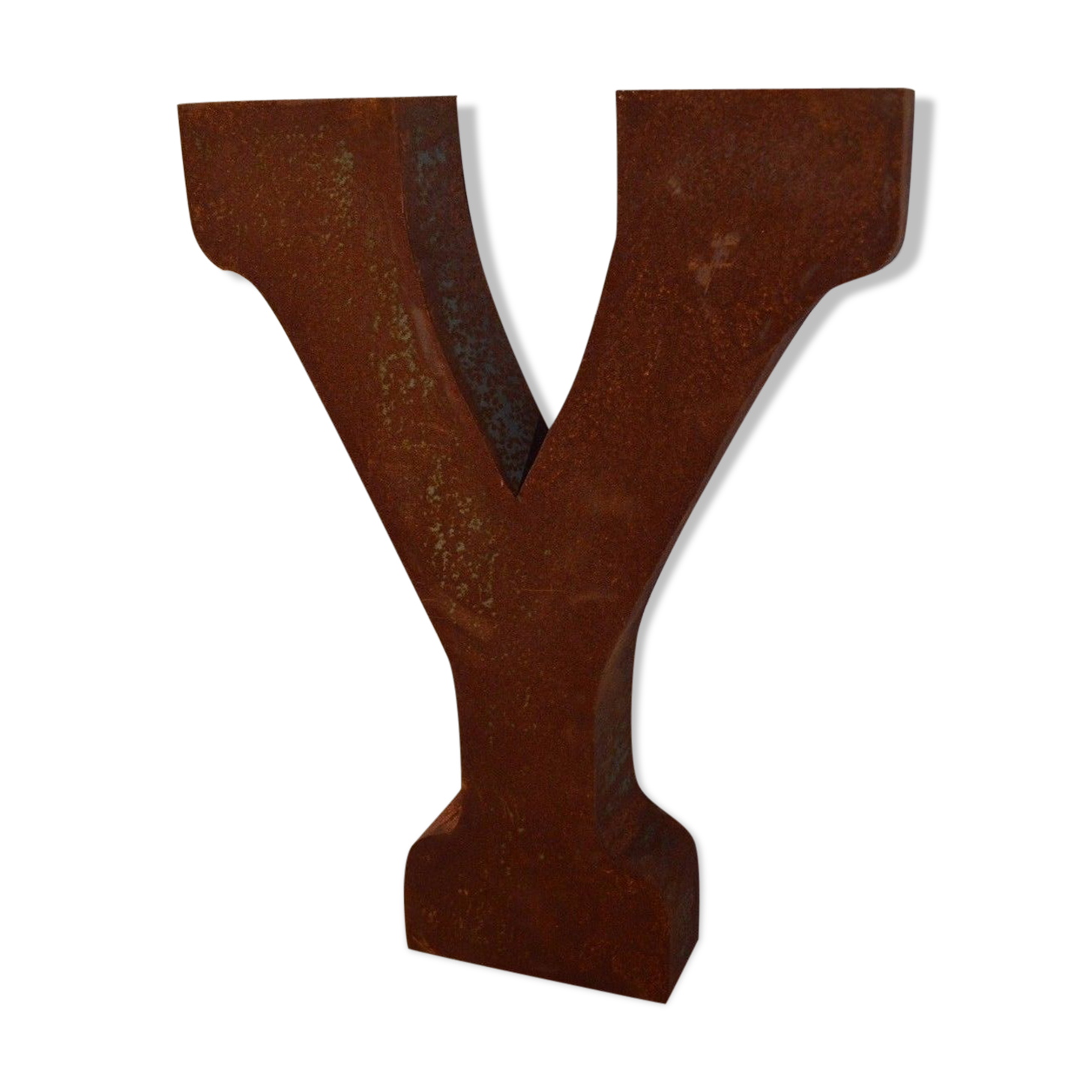 Industrial iron letter "Y"