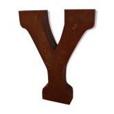 Industrial iron letter "Y"
