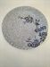 Round antique plate by Johnson Brothers in the Blue Lotus pattern.