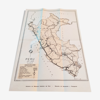 Carte touristique du Pérou