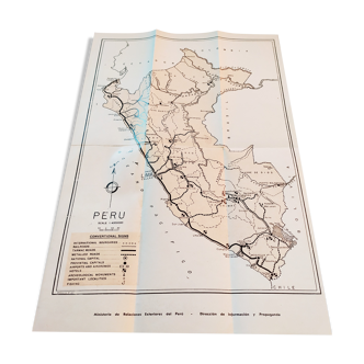Tourist map of Peru