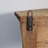 Old carved wood wall shelf
