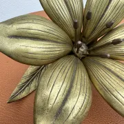 Ashtray flower solid brass 1960s