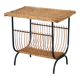 Table d'appoint bout de canapé en rotin