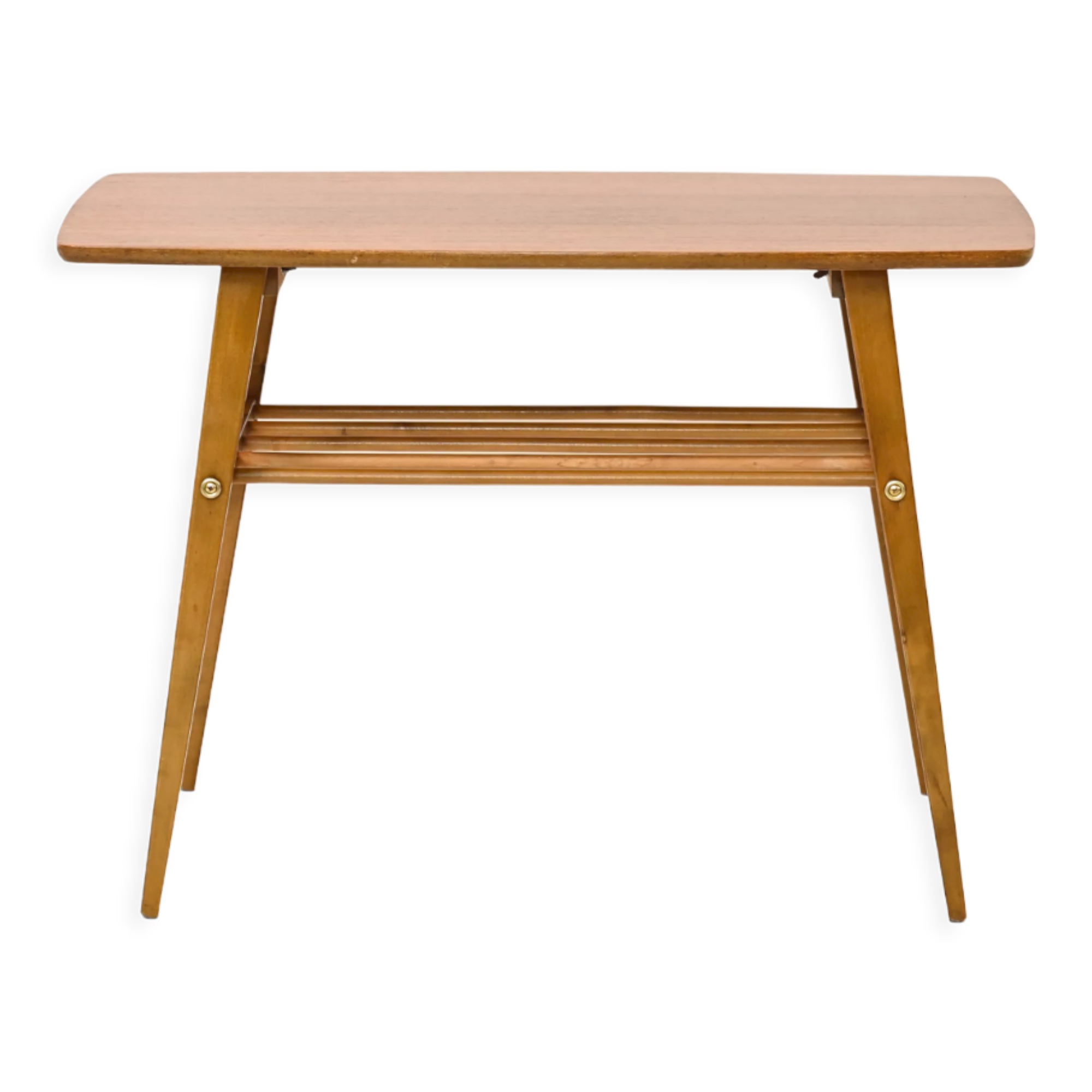 Vintage coffee table with magazine rack