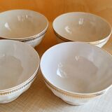 Set de 4 bols blancs en porcelaine