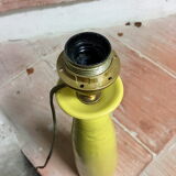 Yellow ceramic lamps pair