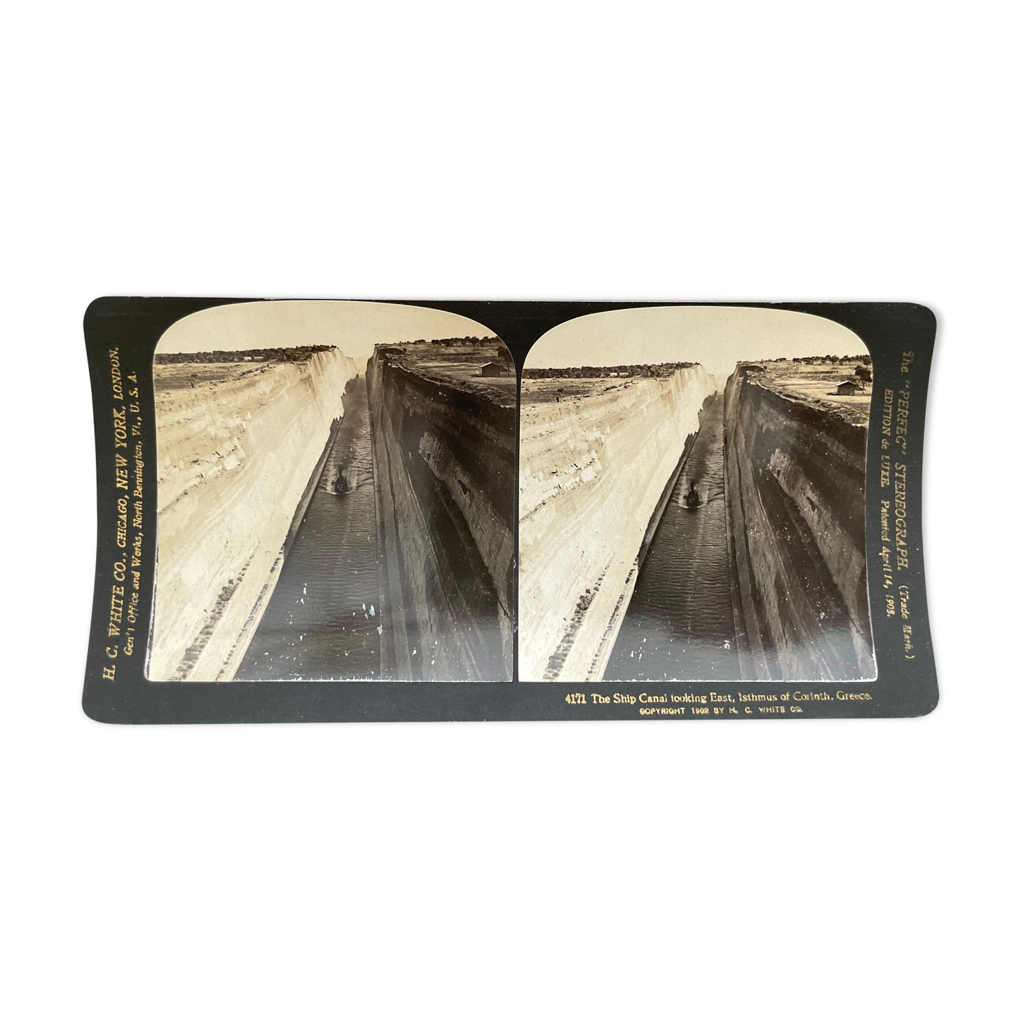 Old photography stereo, stereograph, luxury albumine 1903 Greece