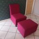 Fauteuil et repose pied "pouf" Ligne Roset