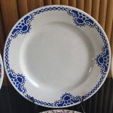4 old mismatched plates Gien, St Amand, K&G Lunéville