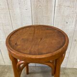Curved wooden stool