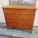 Commode vintage design chevrons