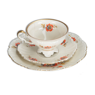 Porcelain cup and saucer set Bavaria 1950