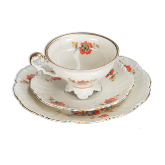 Set tasse et soucoupes en porcelaine Bavaria 1950