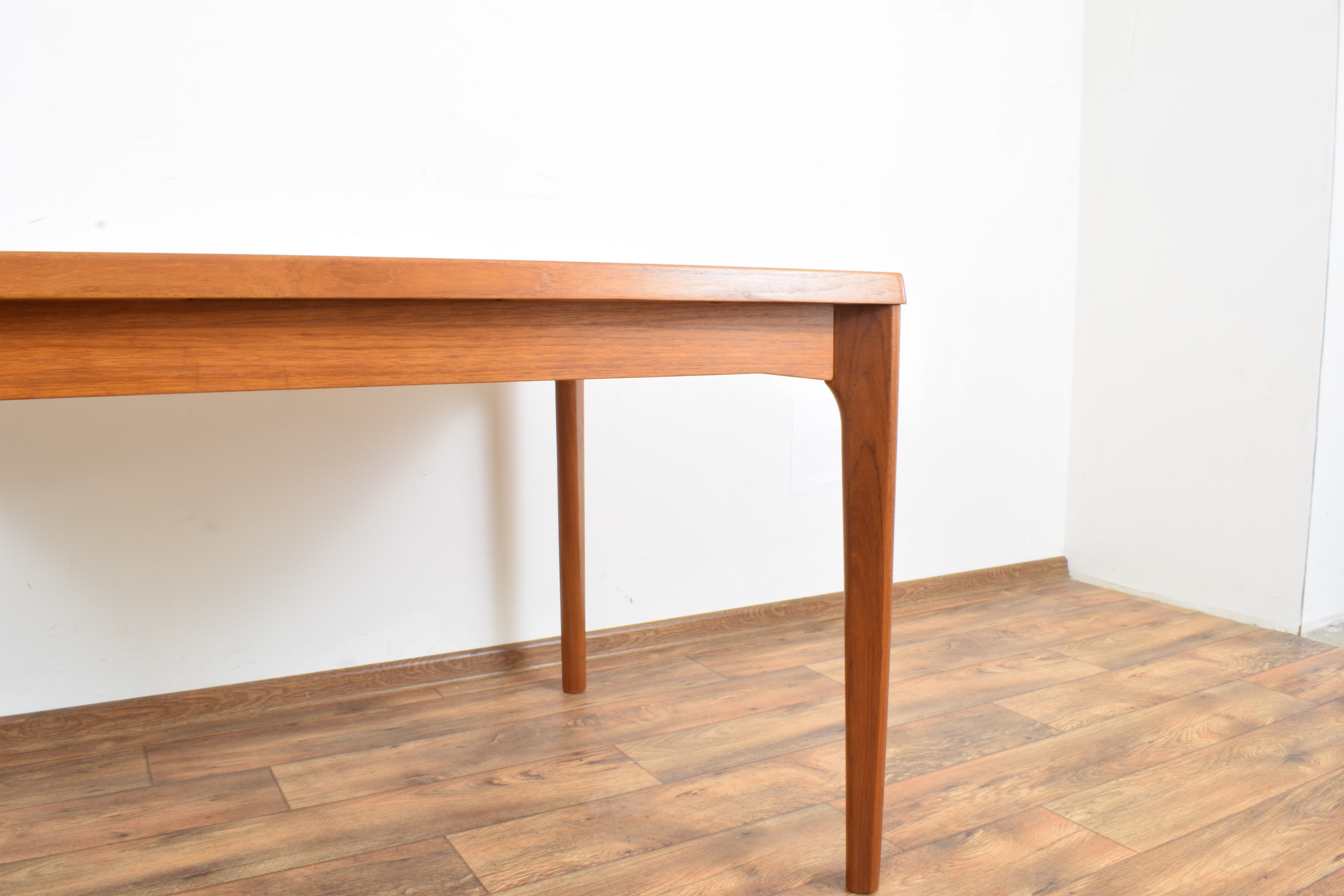 Teak extendable dining table by Henning Kjærnulf for Vejle Mobelfabrik, 1960s