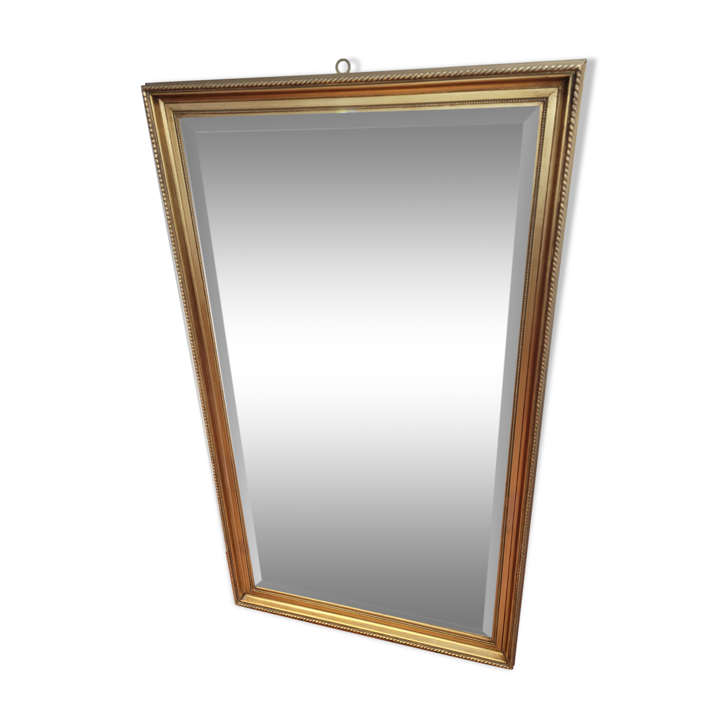 Gilded mirror with beveled mirror