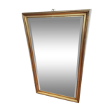 Gilded mirror with beveled mirror
