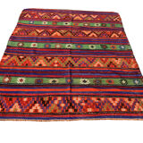 Traditional kilim carpet turkish shabby vintage country house in kelim wool 220x174 cm