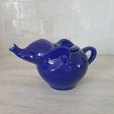 Elephant teapot by Lipton in royal blue.