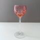 Collection crystal glasses, colored wine glass