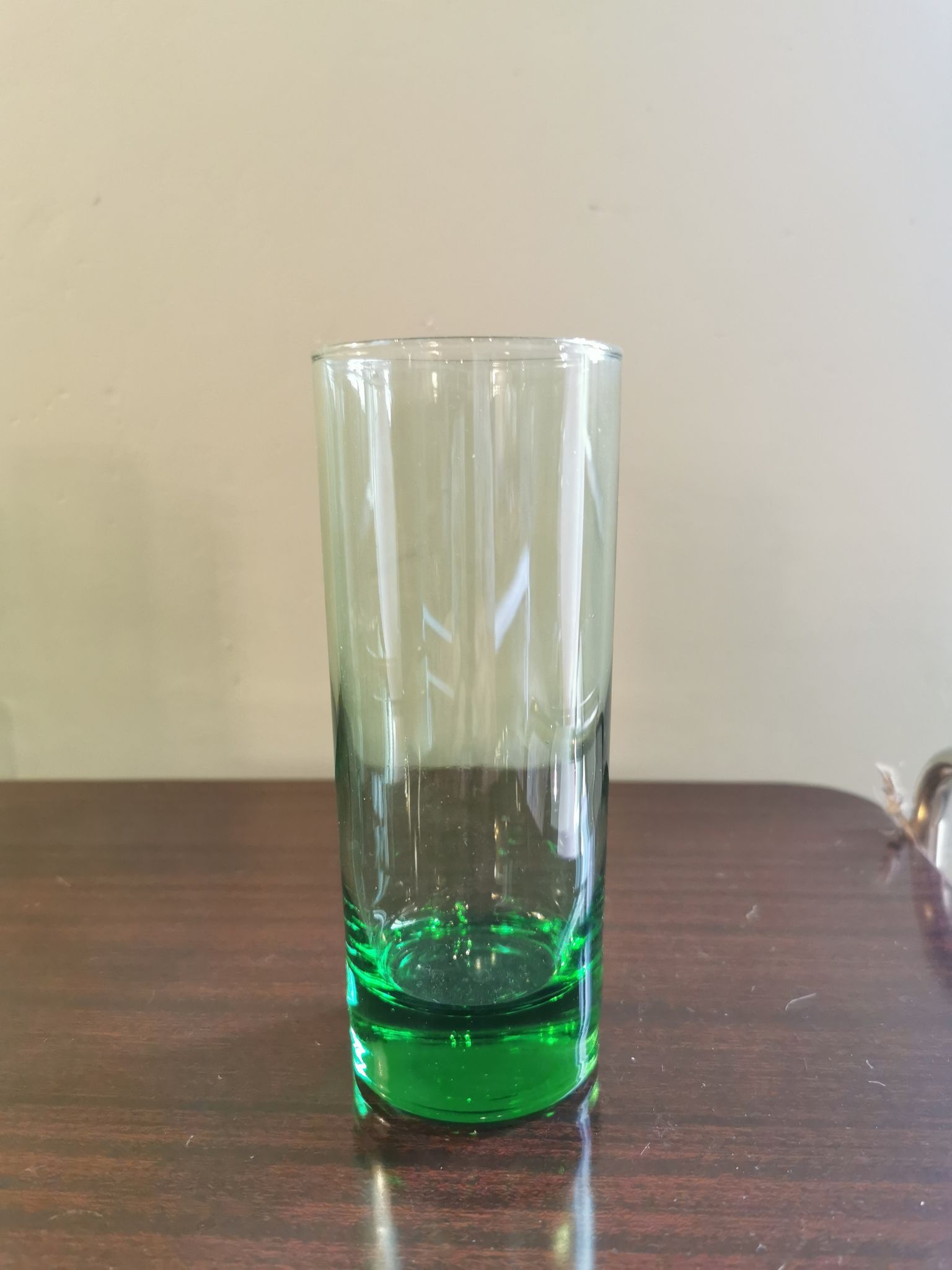 Lot de 6 verres verts vintage