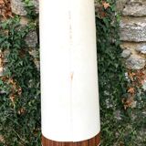 Tripod lampfloor, with vintage conical lampshade, 60s