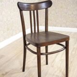 Set of Vintage Brown Beech Chairs, 1950s