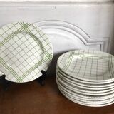 Lot of 12 Gien dessert plates