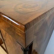 Large Biedermeier Half-Cabinet in Ebonized Walnut, South Germany, 1820