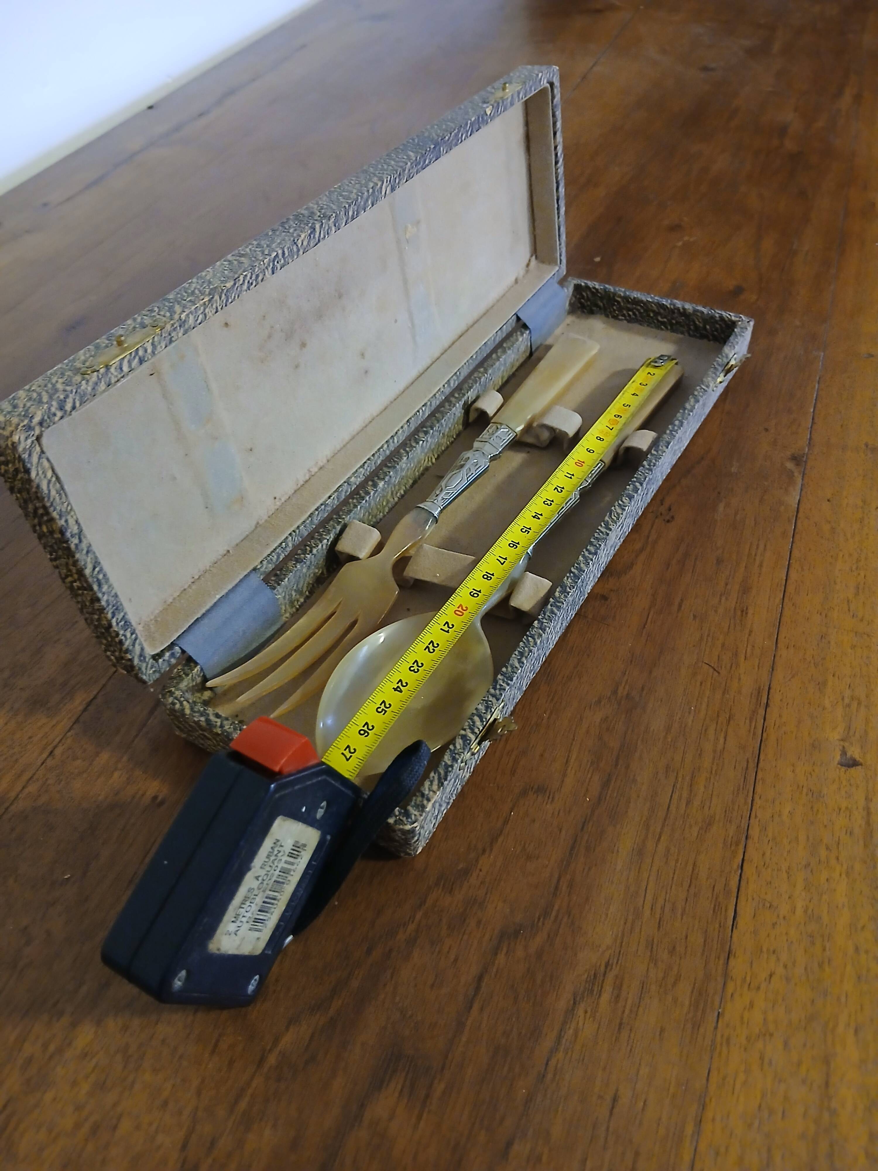 antique salad server