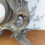 Beveled mirror in bronze louis XV 19th