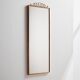 Metal and brass framed mirror