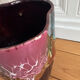 Large multicoloured lava vase