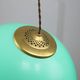 Mid-century italian brass and plexiglass pendant lamp, set of 2