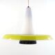 1950s Yellow and Black Glass Vintage Pendant Lamp
