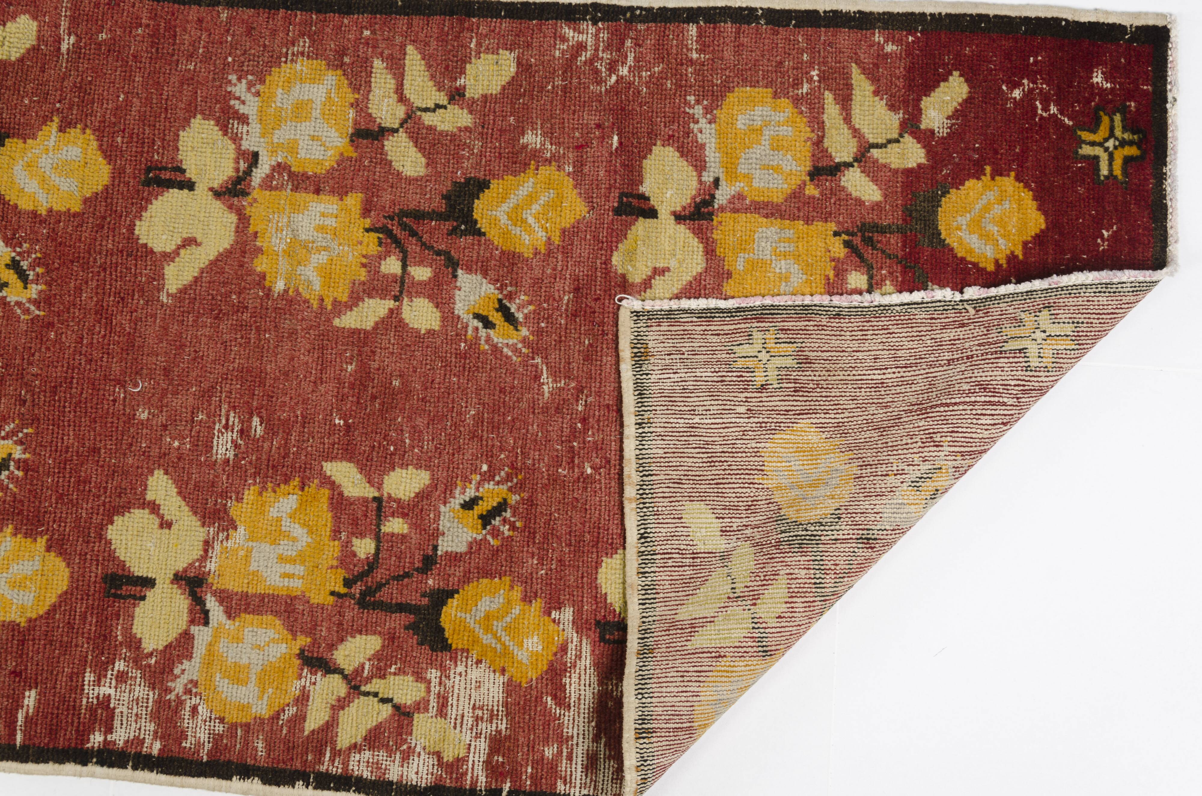 Turkish Vintage Mini Runner Rug sku 1049