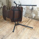 Set de 6 chaises "Marteau" acajou thermomoulé
