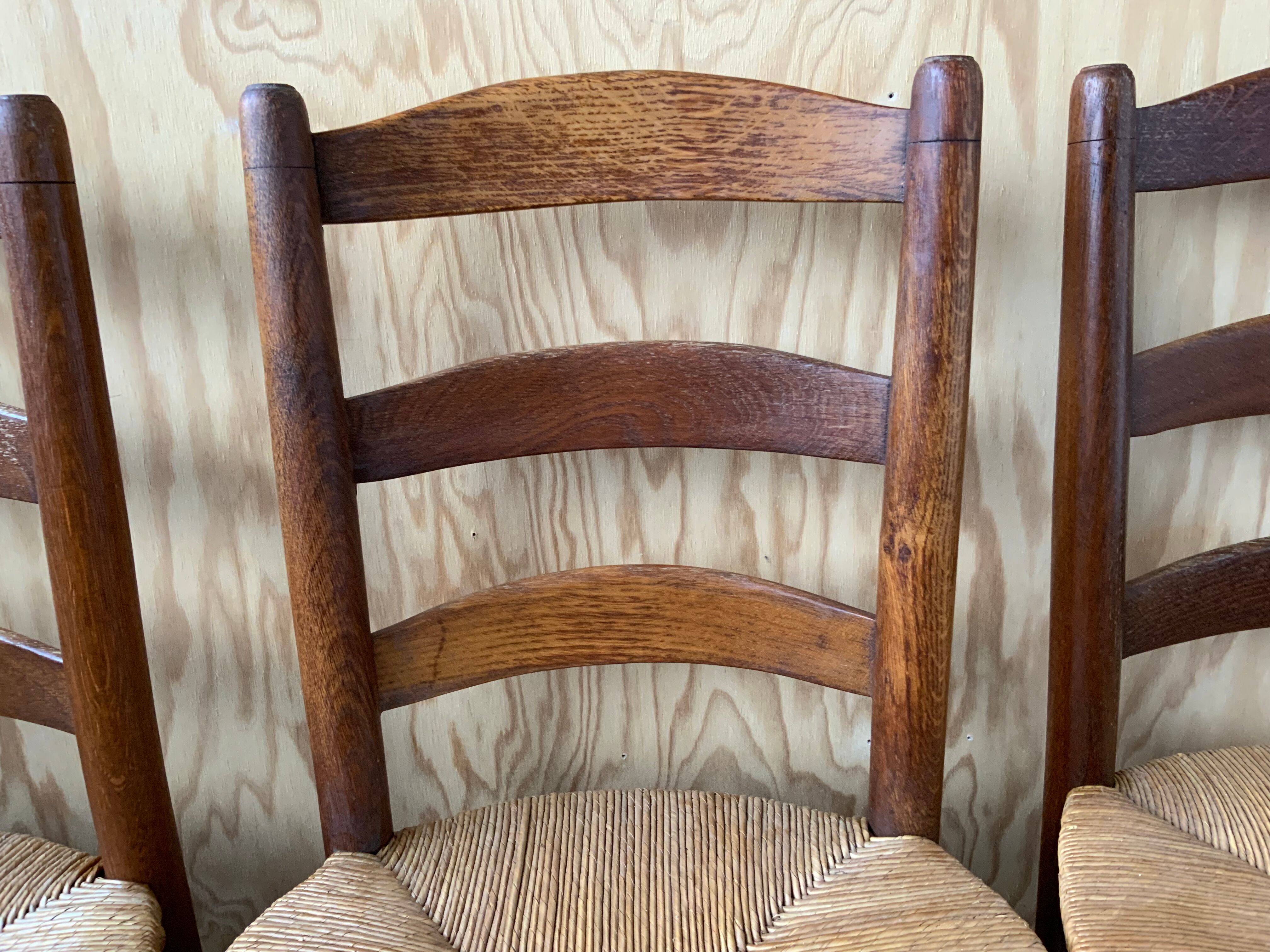 Set of 4 mulched chairs