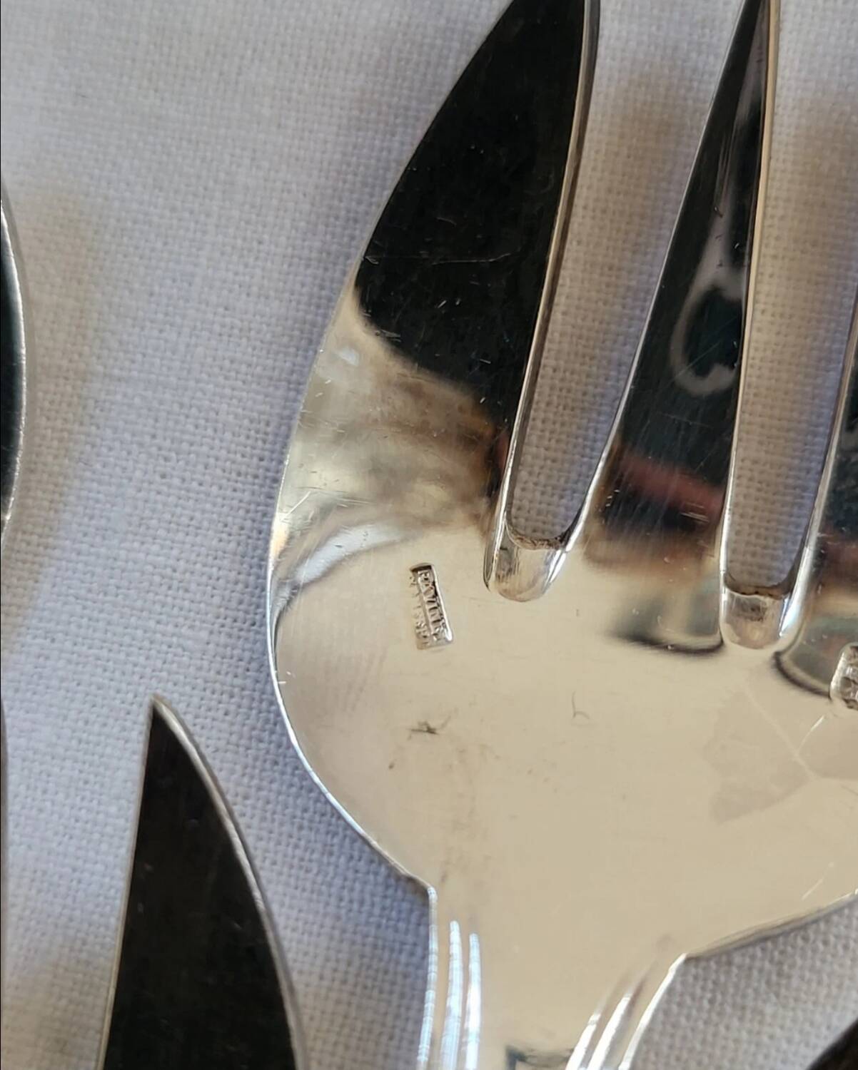 12 Silver-plated Oyster Forks from Ravinet d'Enfert