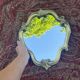 Brass mirror 29.5X35.5 cm